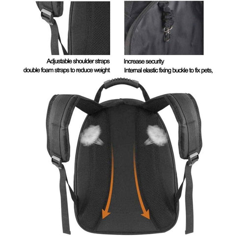 Pet Hardshell Traveling Backpack - FurryPawsome