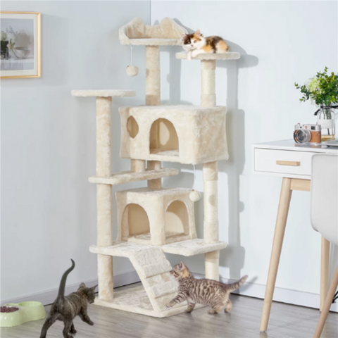 Cat Climbing Sisal Rope Tower - FurryPawsome