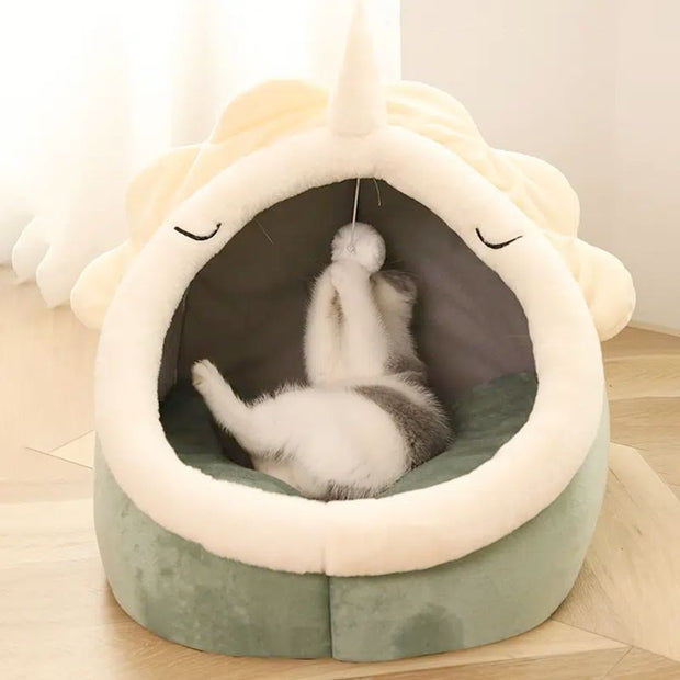 Adorable Dinosaur Pet House with Toy - FurryPawsome