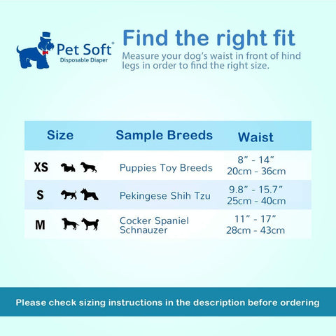 Disposable Dog Diapers for Female Dogs - FurryPawsome