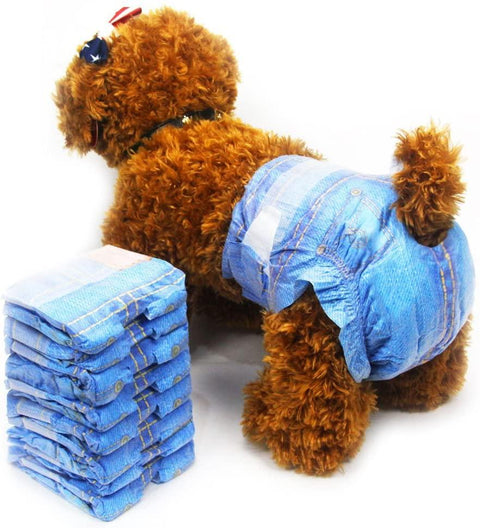 Disposable Dog Diapers for Female Dogs - FurryPawsome