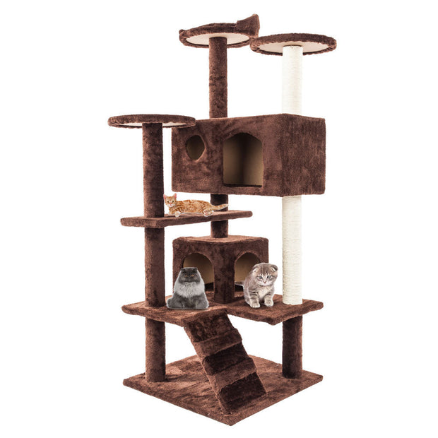 Cat Climbing Sisal Rope Tower - FurryPawsome