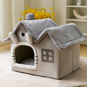 Removable Roof Plush Pet House - FurryPawsome