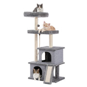 Cat Tree Entertainment Tower with Stairs - FurryPawsome