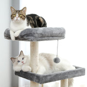 Cat Tree Entertainment Tower with Stairs - FurryPawsome