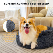 Washable Anti Anxiety Fluffy Dog And Cat Bed - FurryPawsome