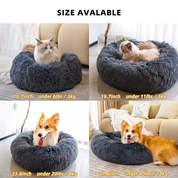 Washable Anti Anxiety Fluffy Dog And Cat Bed - FurryPawsome