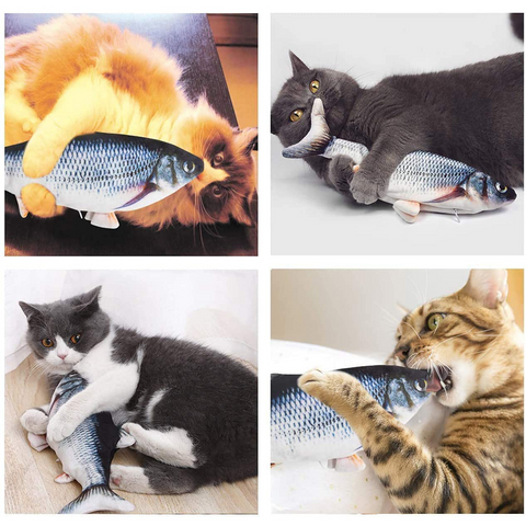 Electronic Floppy Fish Cat Toy - FurryPawsome