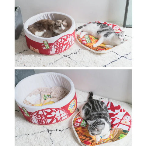 Pet Ramen Cushion Bed - FurryPawsome