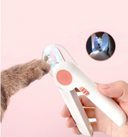 Pet Nail Scissors LED Cat Nail Clipper Trimmer - FurryPawsome