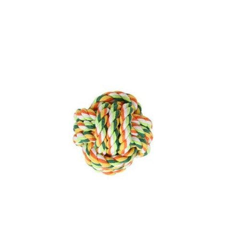Color Weave Rope Ball Dog Chewing Toy - FurryPawsome