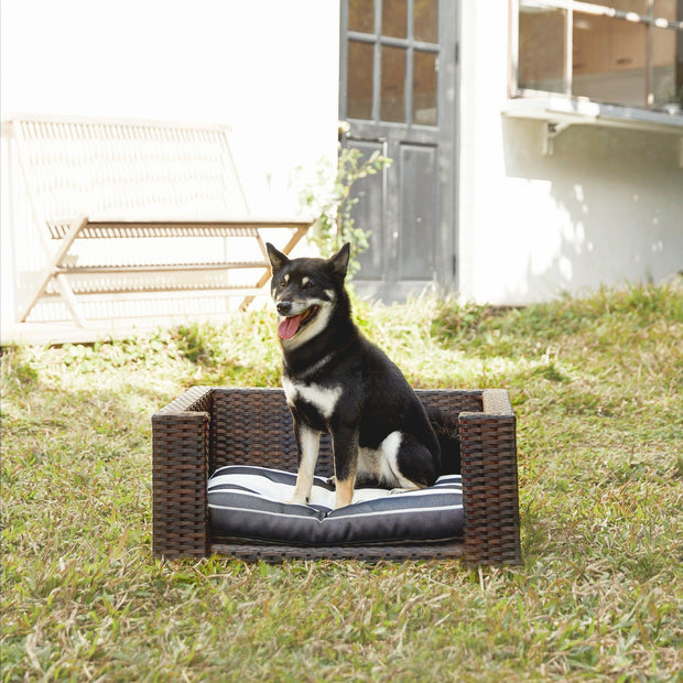 Soft Pets Rattan Bed - FurryPawsome